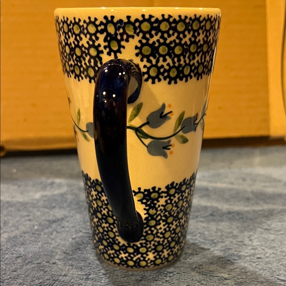 Polish Pottery Floral Patterned Ceramic Mug - Picture 3 of 4